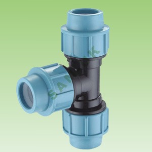 China Factory PP Compression Fitting-Equal Tee